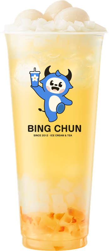 Lychee Jasmine Milk Tea — milk tea from Bing Chun Sri Lanka